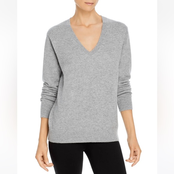 Vince Weekend V-Neck Cashmere Sweater Size M Pink - Picture 3 of 7